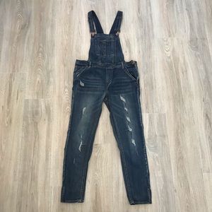 Dollhouse distressed overalls